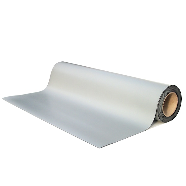 24" x 50' x .080", Gray, Rubber Table Mat, Roll